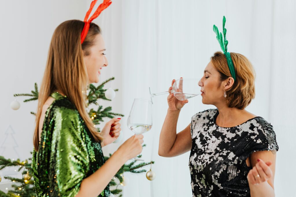 Women Having Drinks Together